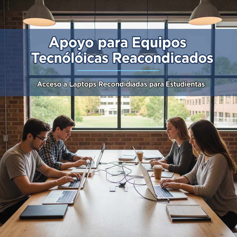 Apoyo para Equipos Tecnológicos Reacondicionados: acceso a laptops reacondicionadas para estudiantes