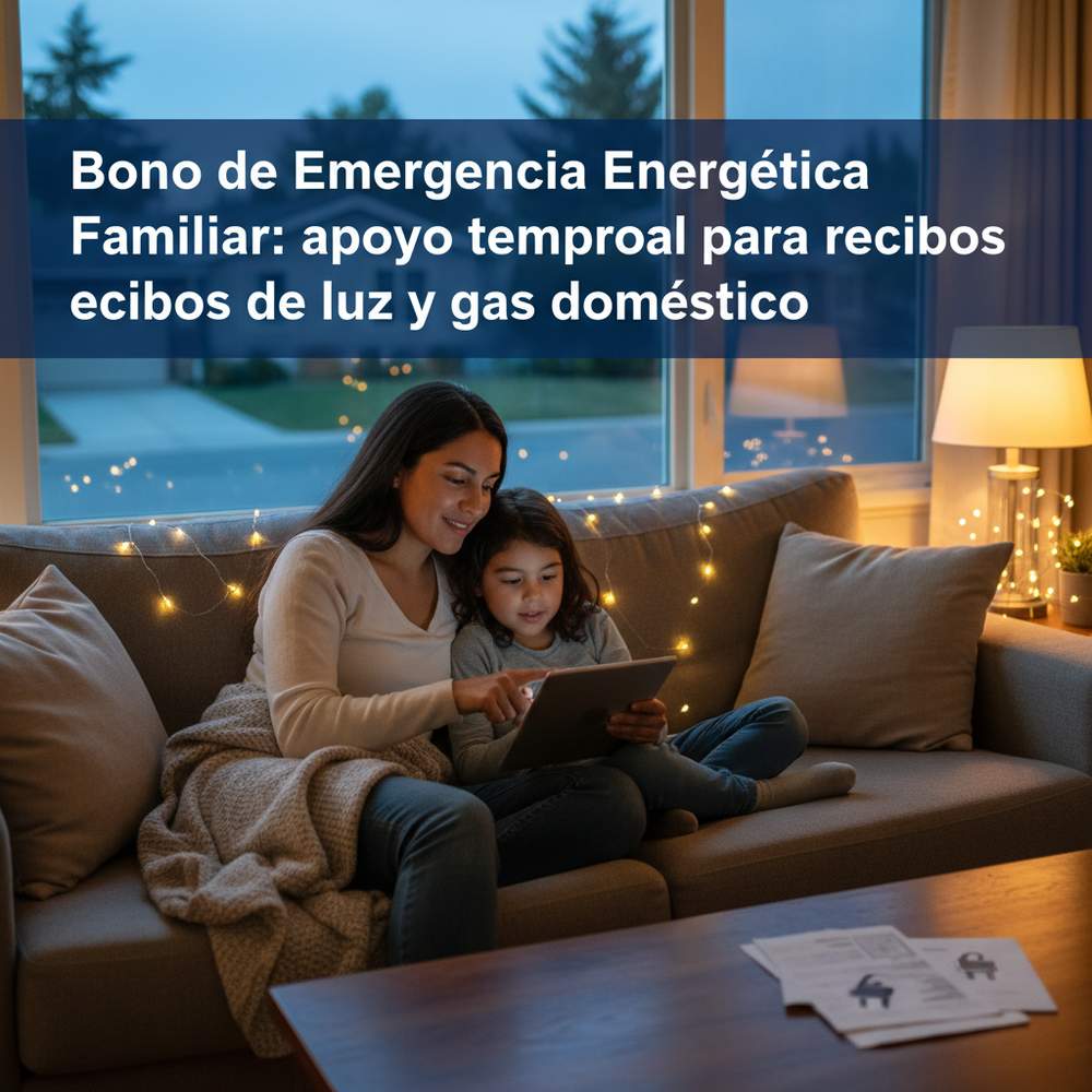 Bono de Emergencia Energética Familiar: apoyo temporal para recibos de luz y gas doméstico