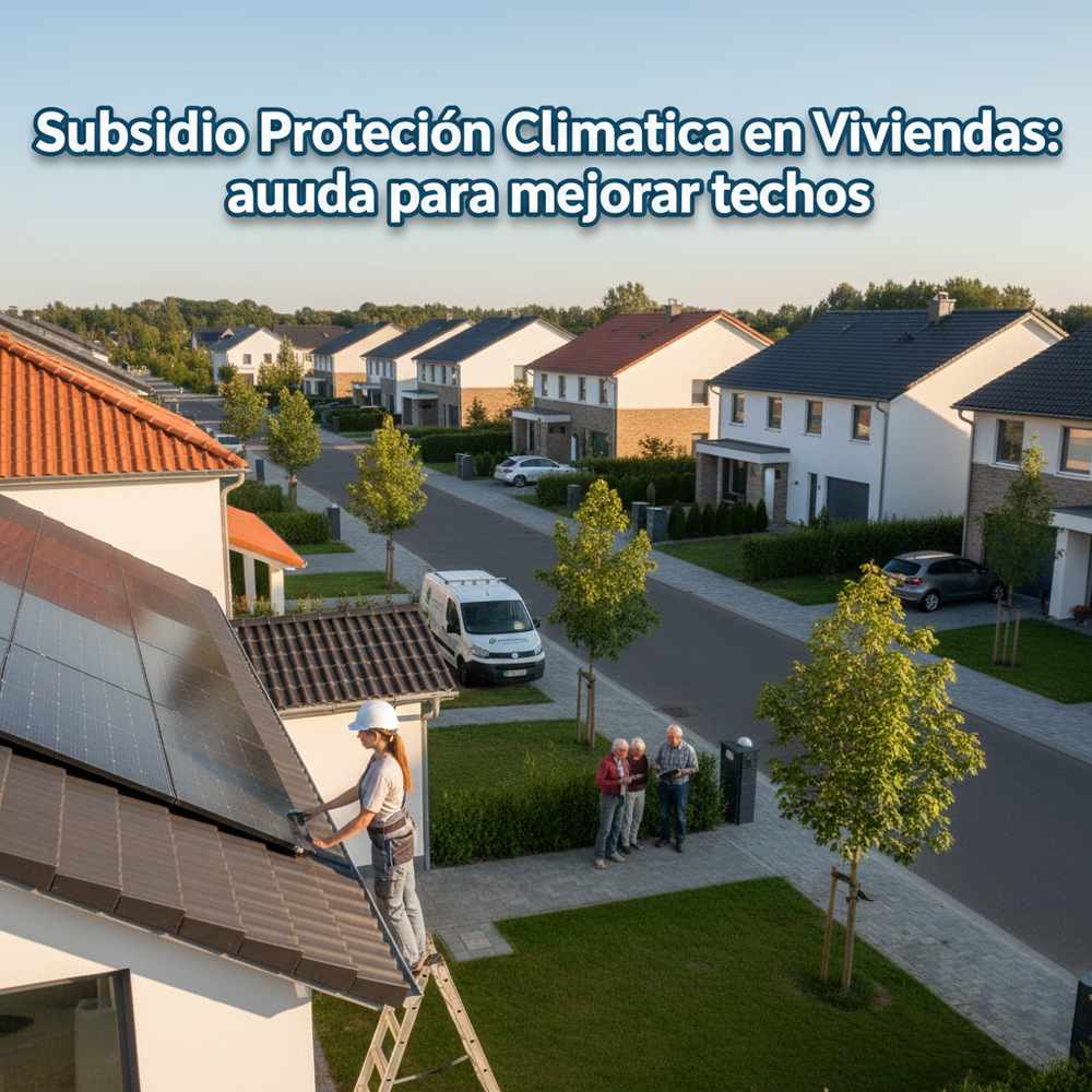 Subsidio Protección Climática en Viviendas: ayuda para mejorar techos