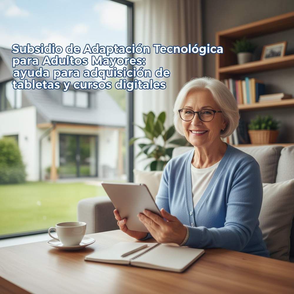 Subsidio de Adaptación Tecnológica para Adultos Mayores: ayuda para adquisición de tabletas y cursos digitales
