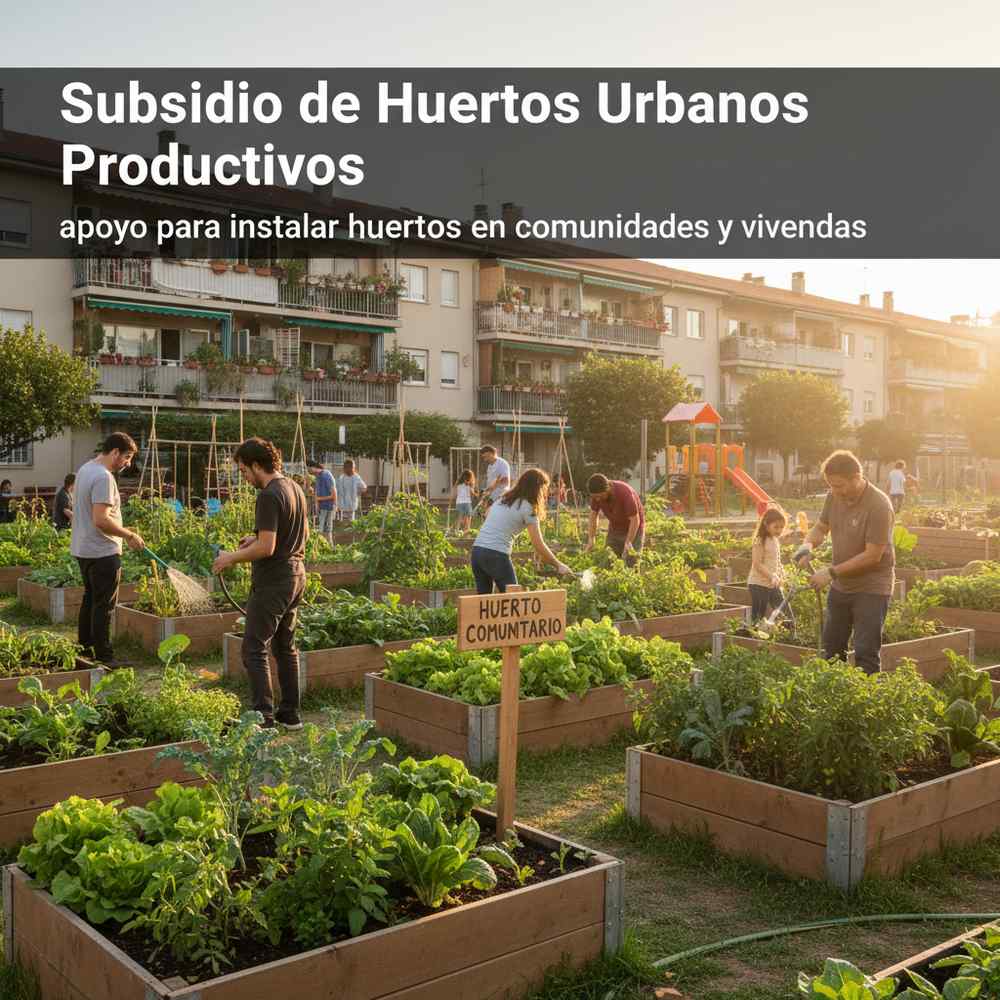 Subsidio de Huertos Urbanos Productivos: apoyo para instalar huertos en comunidades y viviendas