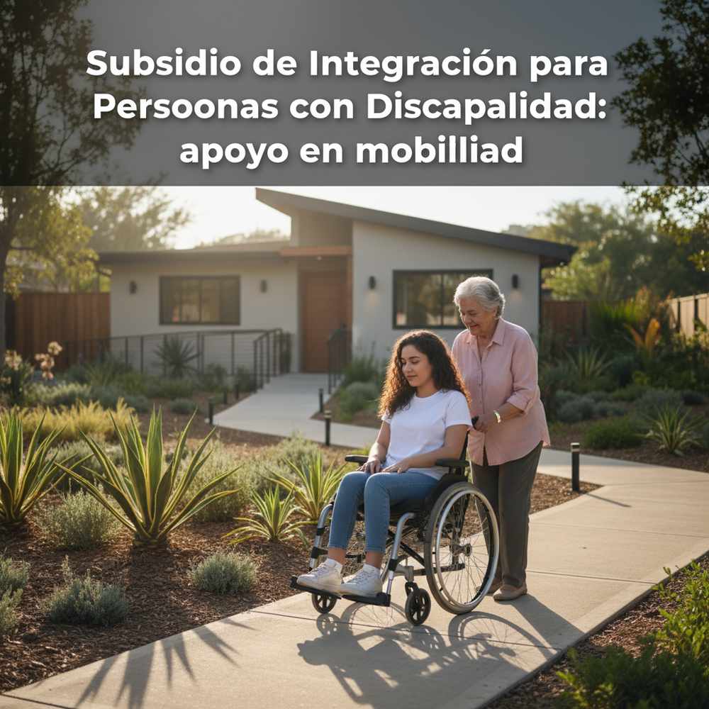 Subsidio de Integración para Personas con Discapacidad: apoyo en movilidad